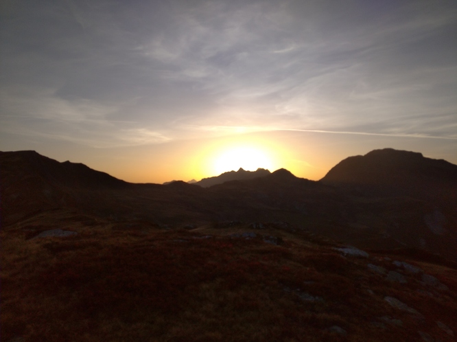 Coucher de soleil à la croix du berger