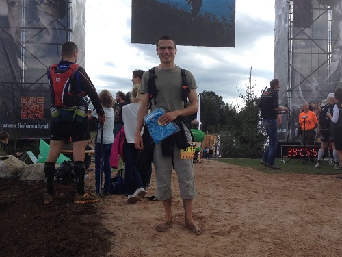 A l'arrivée du trail